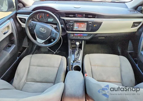 2015 Toyota Corolla L z USA, uszkodzony, nr VIN 5YFBURHE5FP254917